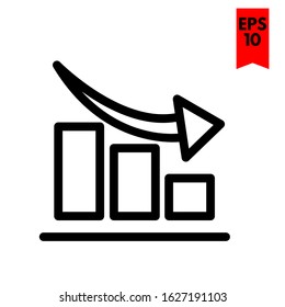 illustration of statistic flat icon