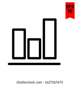 illustration of statistic flat icon