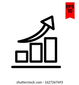 illustration of statistic flat icon