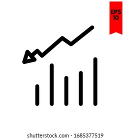 illustration of statistic flat icon