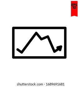 illustration of statistic flat icon