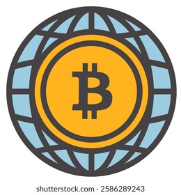 illustration of statistics about the world of bitcoin