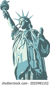 illustration of statue of liberty in New York