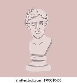 illustration statue Venus Greek goddess