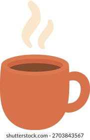 Ilustração de um copo de vapor de café