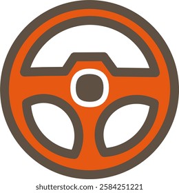 an illustration of a steering wheel