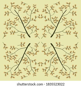 illustration of stems and leaves