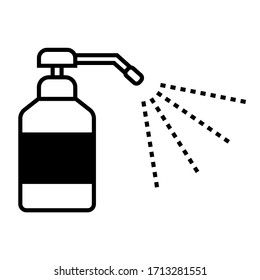 
Illustration Of Sterilizing Viruses By Spraying Antiseptic Solution