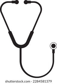 illustration of a stethoscope icon, a tool for doctors to detect sounds in human organs
