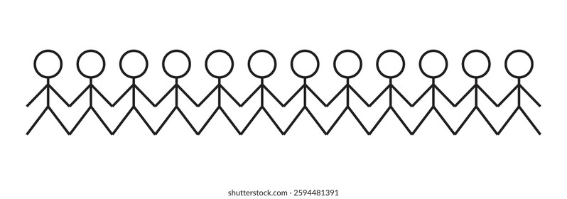 Illustration stick man unique design with blank background