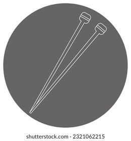 It is an illustration of a stick needle.