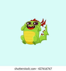Illustration sticker emotion. Vector illustration