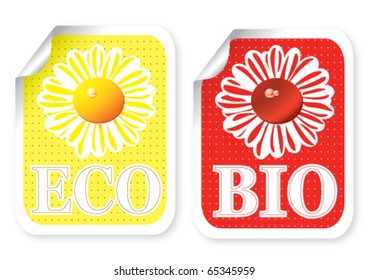 Illustration of sticker with a text