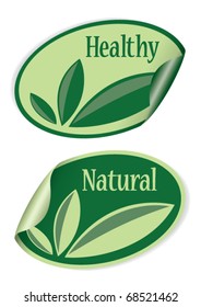 Illustration of sticker with a text