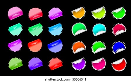 Illustration of stickers