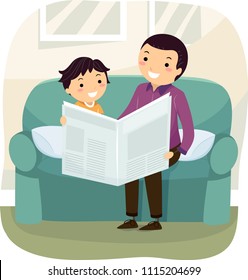 Dad Read Newspaper High Res Stock Images Shutterstock