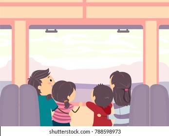 travel by train clipart for children