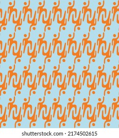 Illustration of stickman figure background for swimwear
