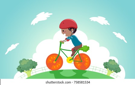 1,653 Kids biking clipart Images, Stock Photos & Vectors | Shutterstock