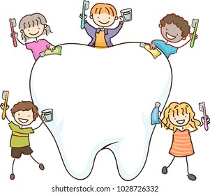 kids tooth brush clip art