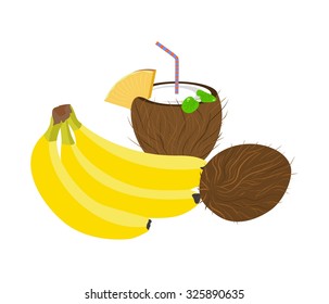 illustration with a still life of a juicy and tasty fruits.