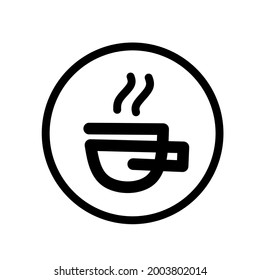 Eine Illustration einer noch warmen Tasse Kaffee