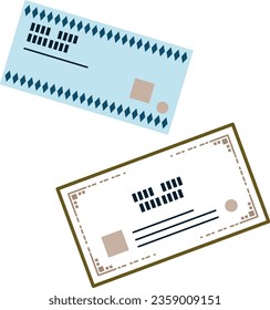 Illustration of stock certificate. Easy -to -use vector data.