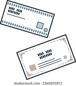 Illustration of stock certificate. Easy -to -use vector data.