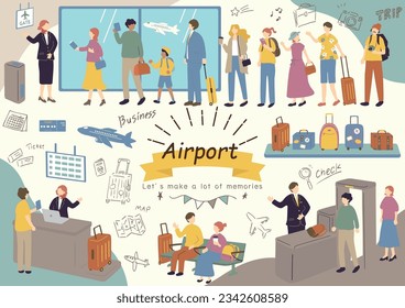 Illustration Stock Collection on Airports