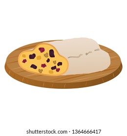 Illustration of the stollen