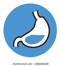 illustration of stomach part of human body. good for healthy product