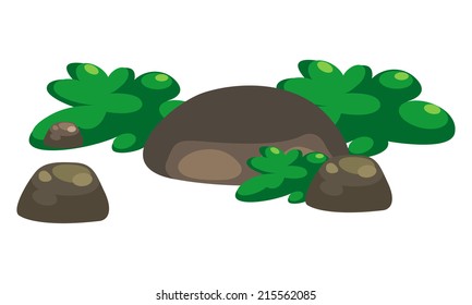 illustration of stone vector