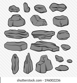 illustration stones set