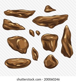 illustration stones set