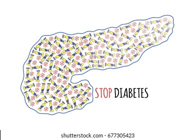 Illustration of stop diabetes
