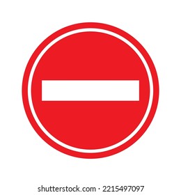 Illustration of a stop sign, no passing. Used for business traffic.