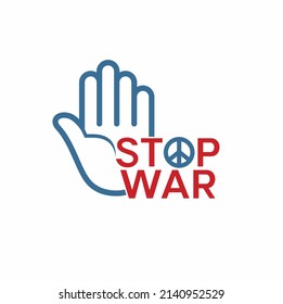 ilustración para la campaña de paro de la guerra, arte vectorial.