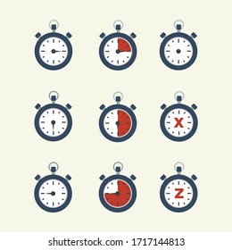 Illustration einer Stoppuhr-Vektorillustration,