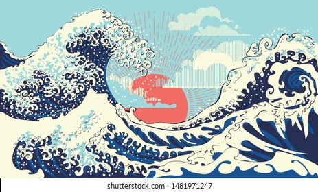 The Great Wave by Bruno Pilorget