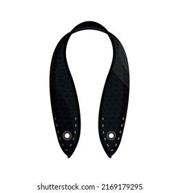 Illustration strap decorating and tailoring clothes, shoes, bags.