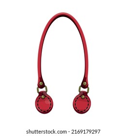 Illustration strap decorating and tailoring clothes, shoes, bags.