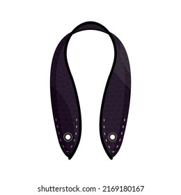 Illustration strap decorating and tailoring clothes, shoes, bags.
