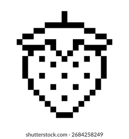 The Illustration of Strawberry Pixel