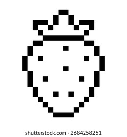 Die Illustration des Erdbeer-Pixels