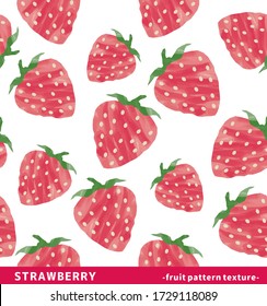 Illustration of strawberry seamless background.