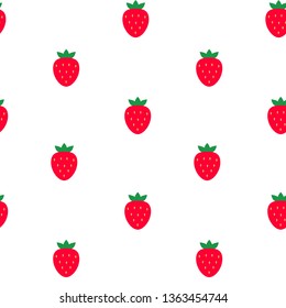 Illustration of strawberry seamless pattern