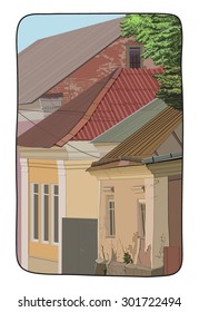 Illustration of a street