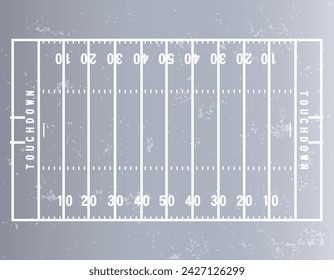 The Illustration of Street American Football Field