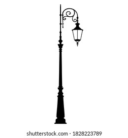 Illustration of a street lamp / Isolated