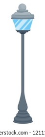 illustration of a street lamp on a white background